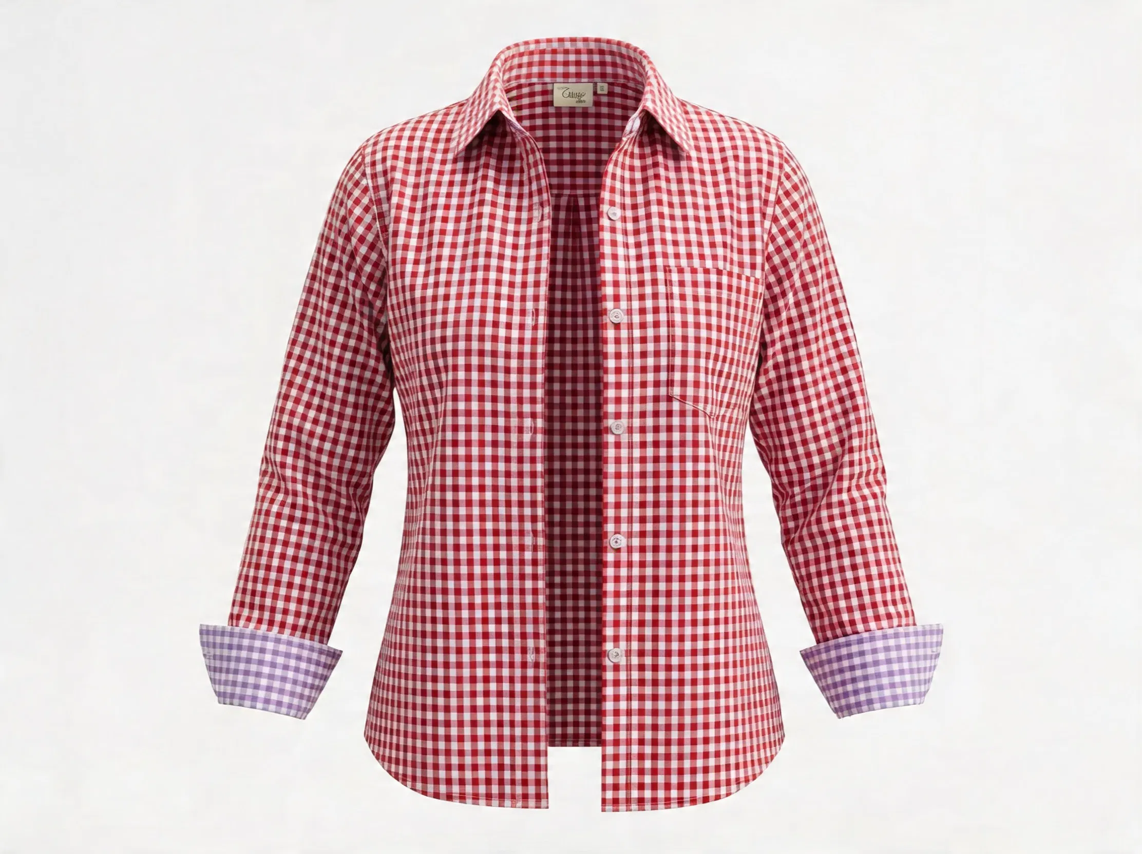  cherry red gingham shirt  thumbnail 5
