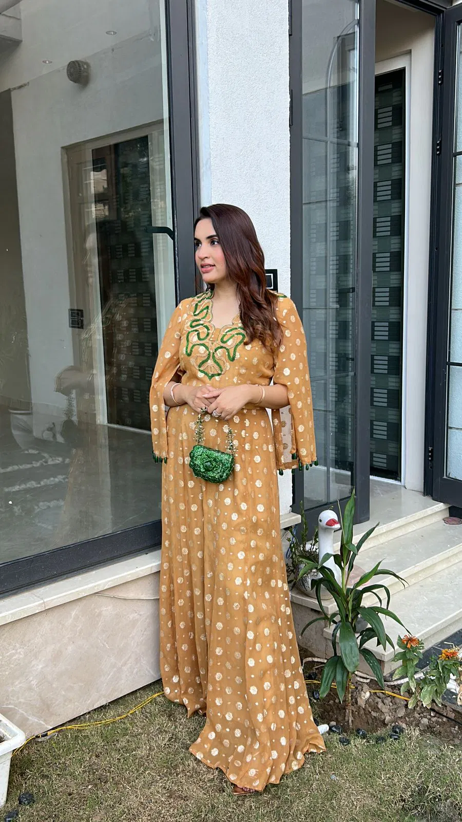 georgette banarasi jumpsuit